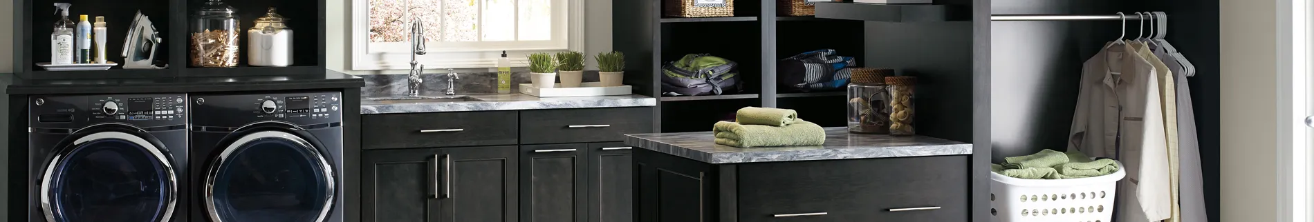 diamond-cabinets in laundryroom